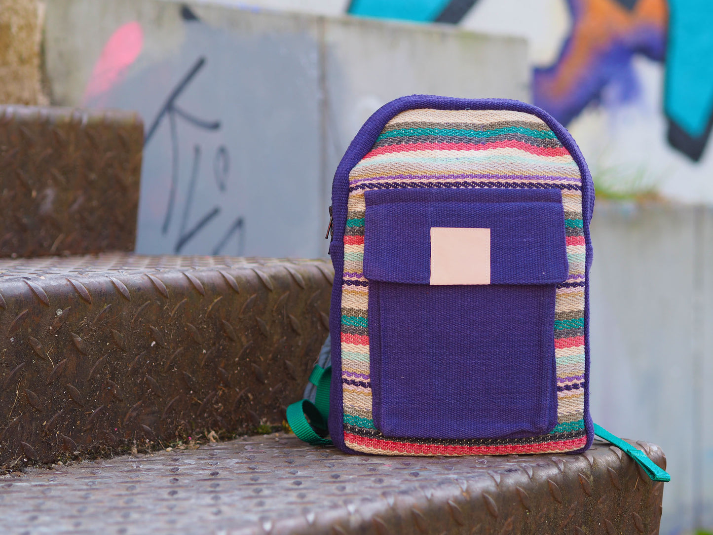 Kleinkinderrucksack-Ajib-violett-natuerlich-baumwolle