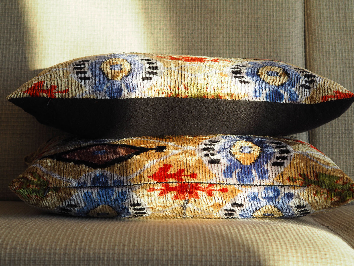 vintage-golden-silk-velvet-ikat-cushion-boho