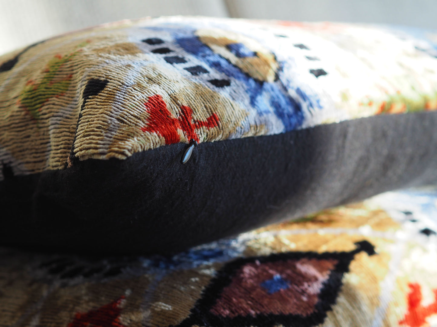 vintage-golden-silk-velvet-ikat-cushion