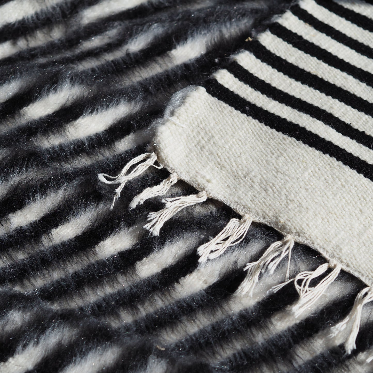 black-white-striped-wall-hanging-rug