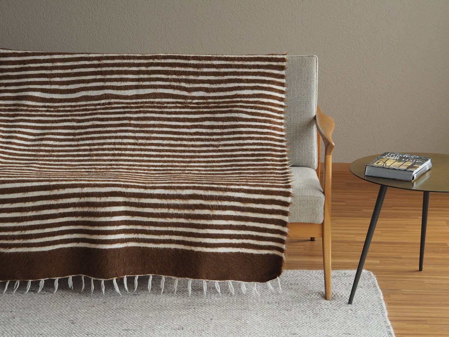 brown-white-striped-wall-hanging-rug