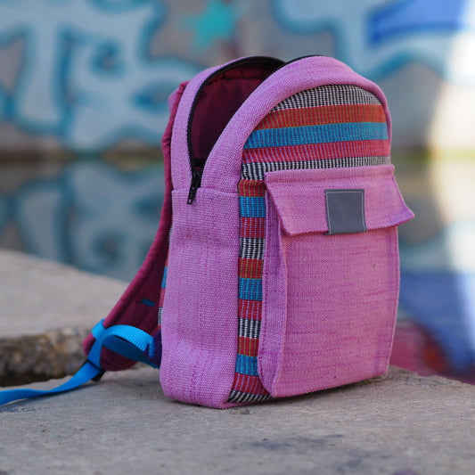Kinderrucksack-rosa-zeitlos-fairtrade