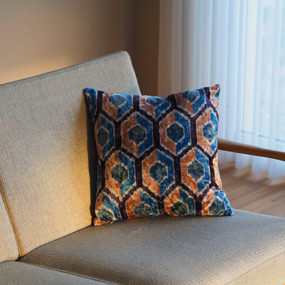 blue-salmon-silk-velvet-ikat-cushion-cover