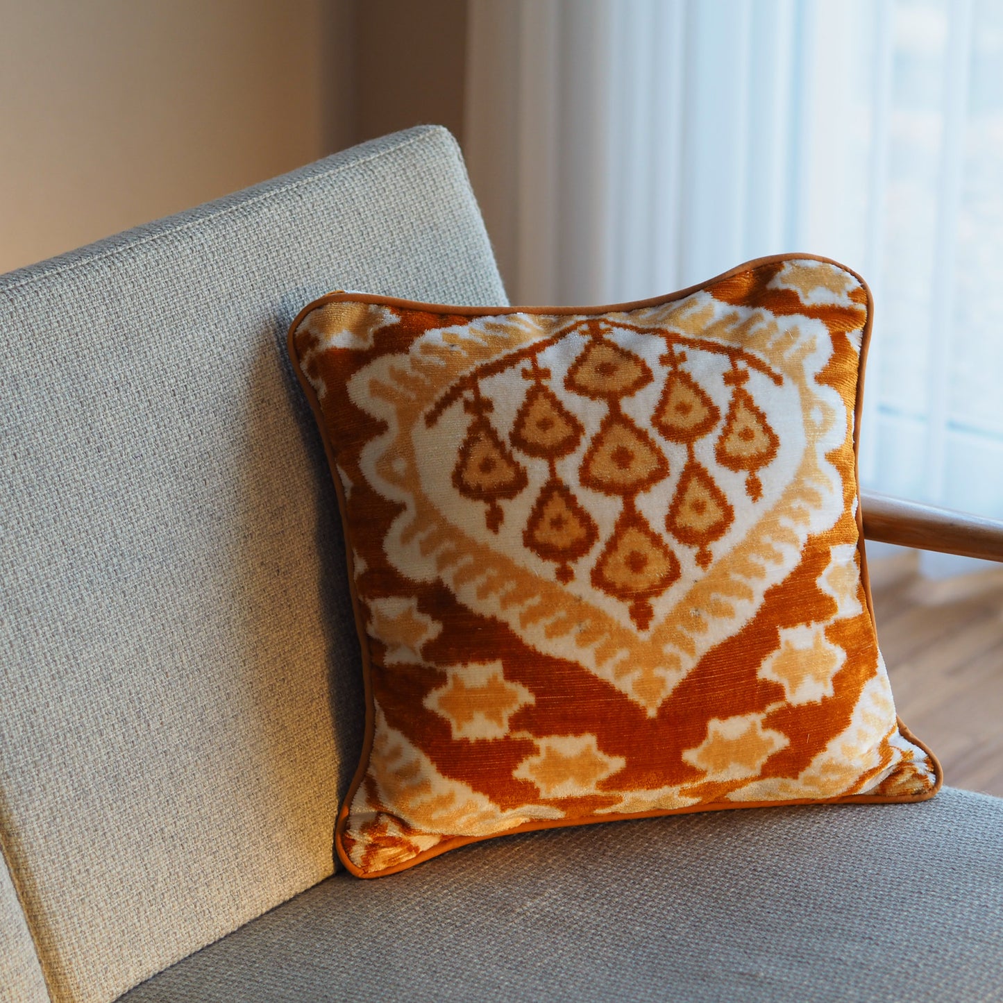 rusty-white-silk-velvet-ikat-cushion-cover