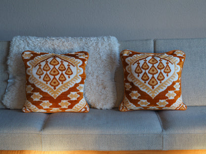 rusty-white-silk-velvet-ikat-cushion-cover