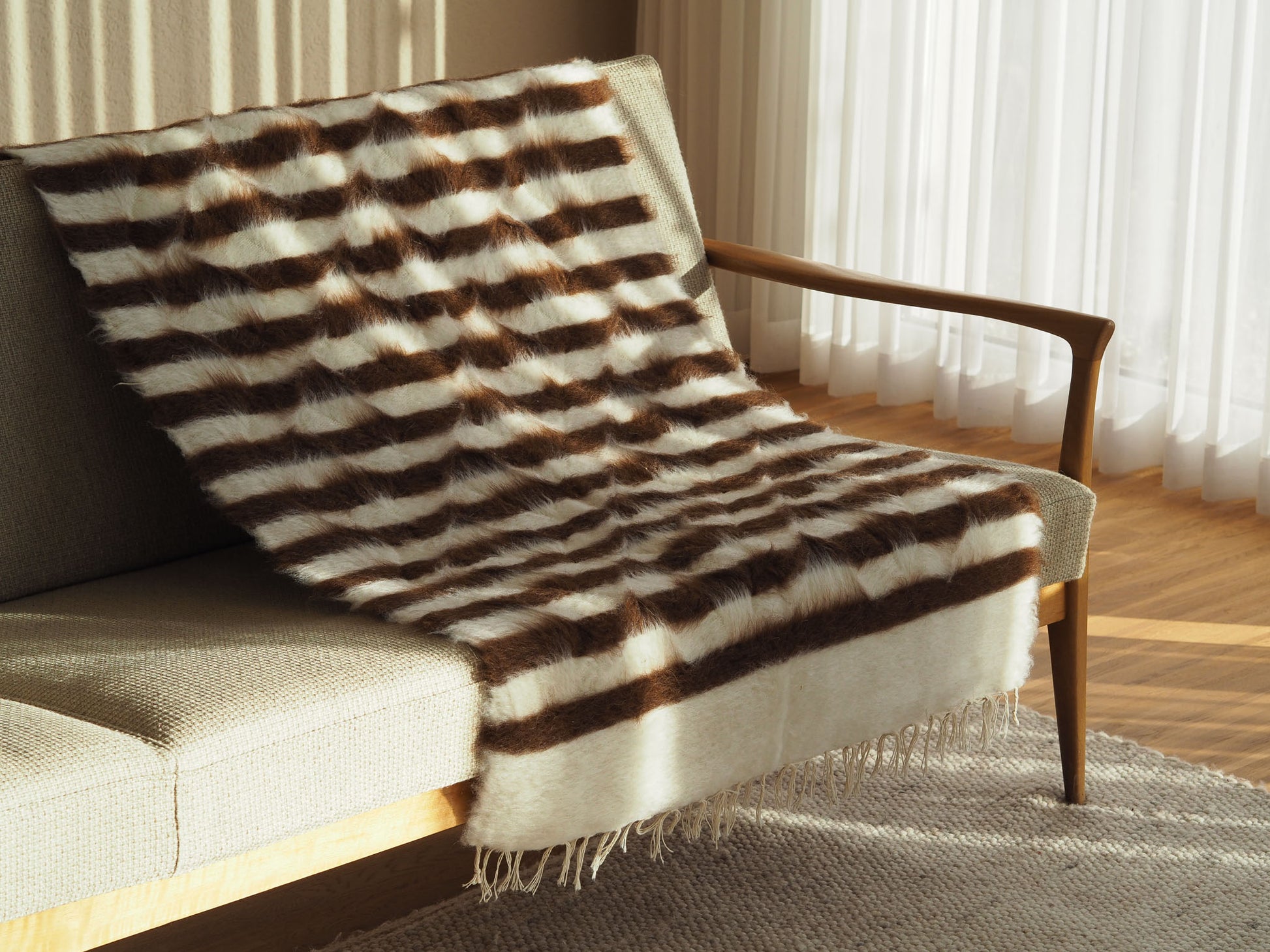 brown-white-striped-wall-hanging-rug