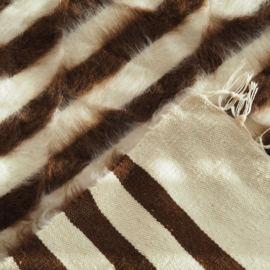 brown-white-striped-wall-hanging-rug