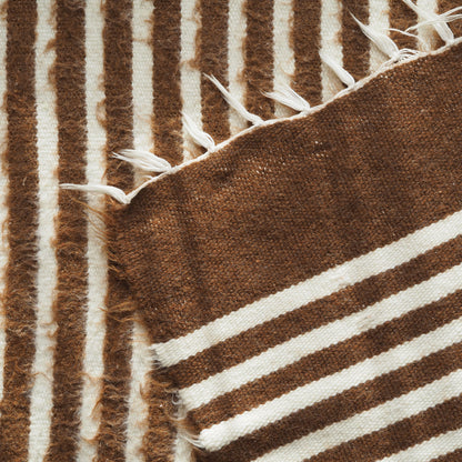 brown-white-striped-wall-hanging-rug